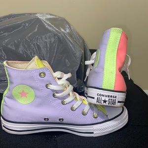 Neon Color Block Converse